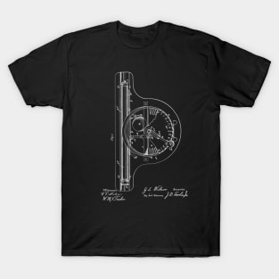 Typewriter Vintage Patent Hand Drawing T-Shirt